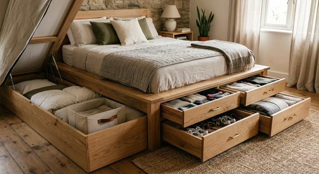 Inspirasi Hidden Storage di Bawah Tempat Tidur