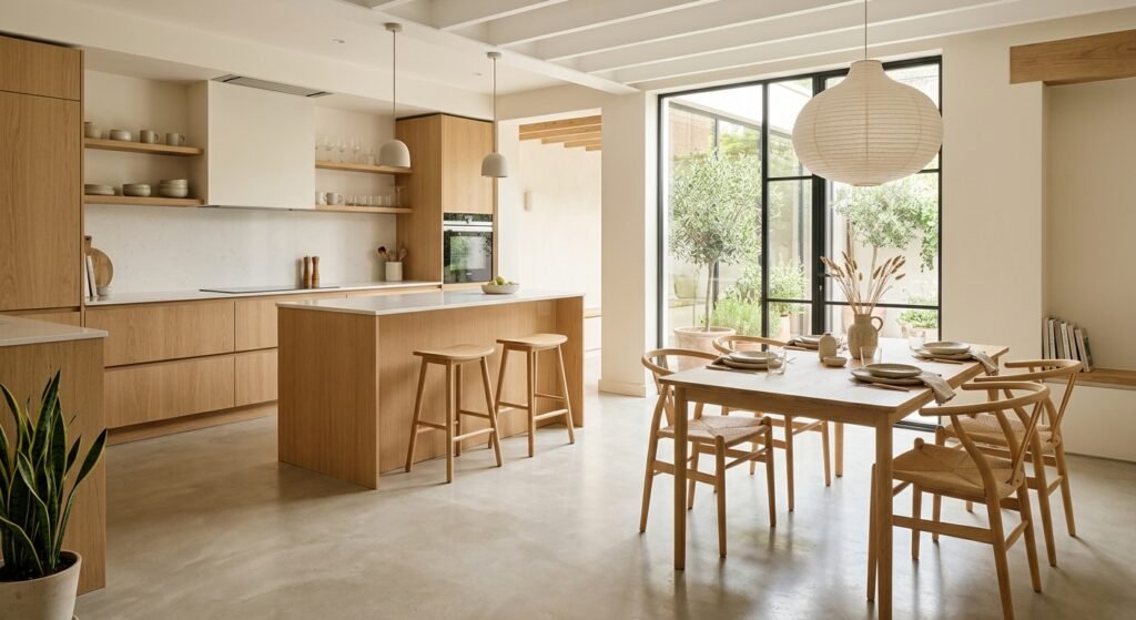 Inspirasi Open Plan Dapur dan Ruang Makan Minimalis