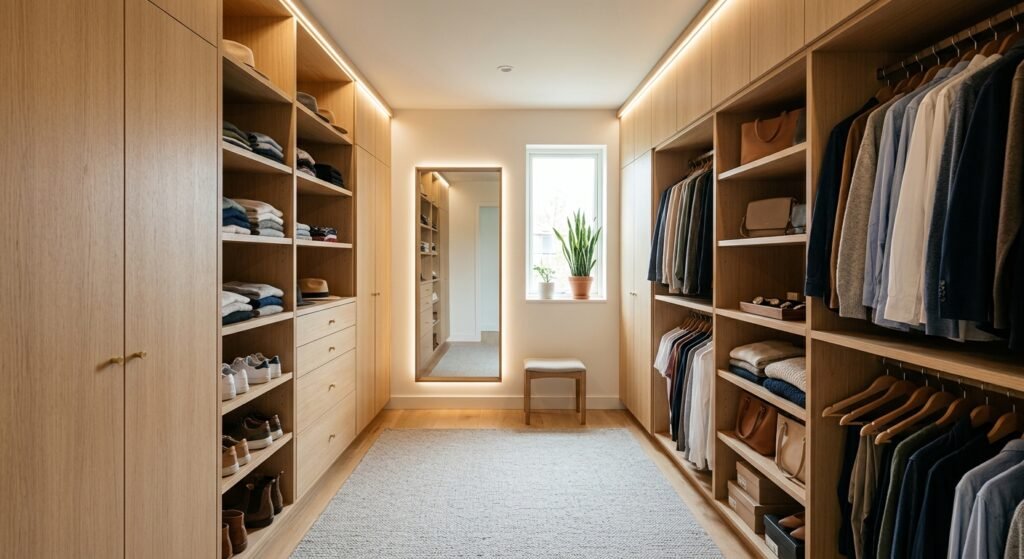 Trik Desain Walk-in Closet Minimalis di Lahan Sempit