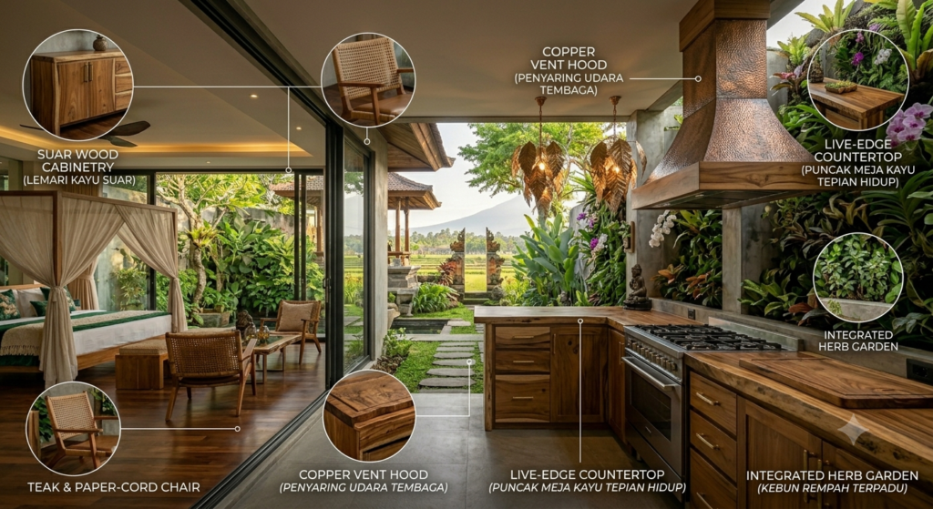 Desain Dapur Semi-Outdoor