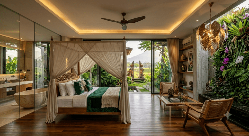 Tren Desain Master Bedroom ala Vila Elit Canggu