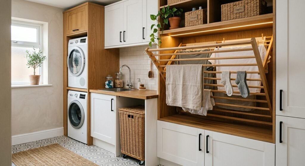Desain Laundry Room dan Area Jemur Tersembunyi Rapi