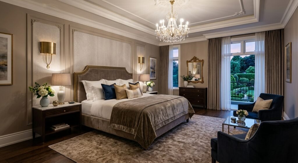 Inspirasi Desain Kamar Tidur Utama Mewah Elegan