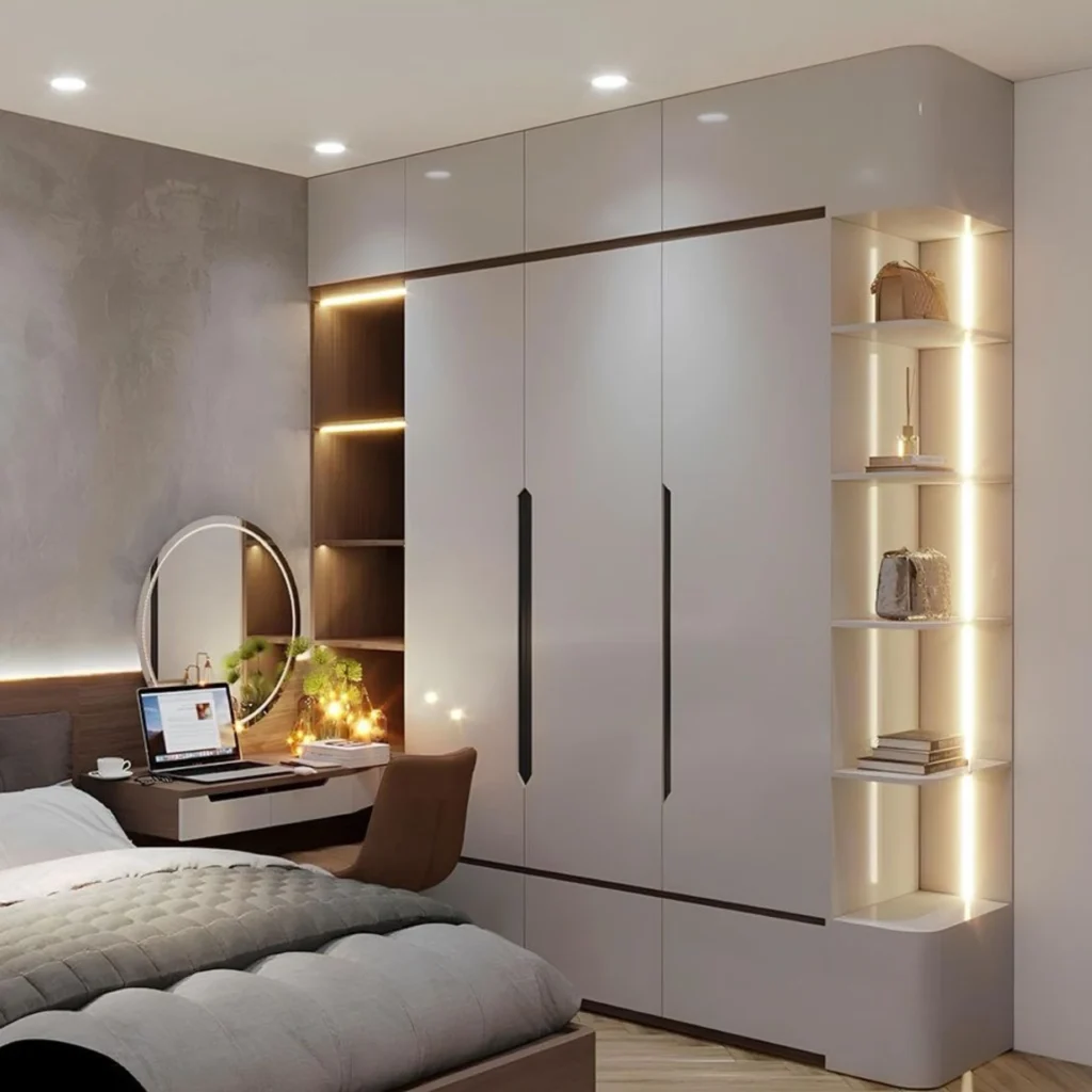 Desain Lemari Pakaian Modern sebagai Sorotan Desain Interior