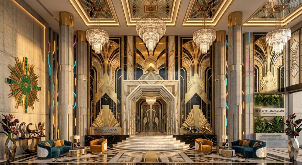 Elemen Khas Desain Interior Art Deco yang Glamour