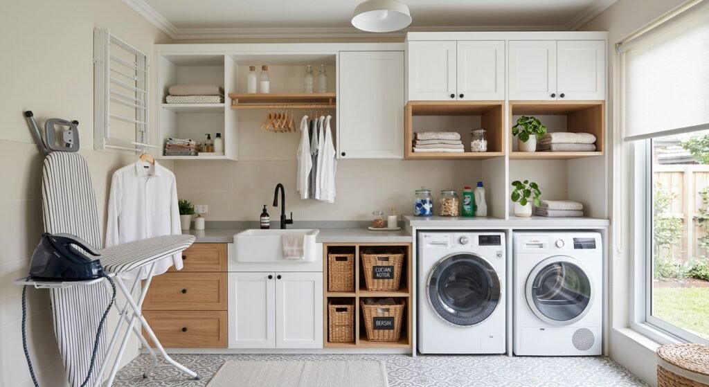 Inspirasi Ruang Setrika dan Laundry Room Modern Rapi