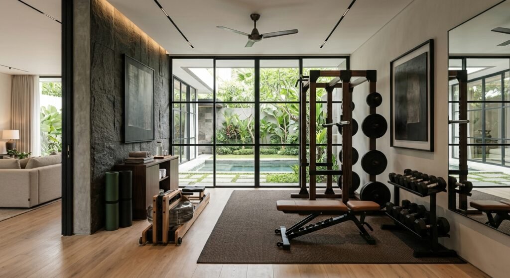 Inspirasi Home Gym Minimalis Mewah di Dalam Rumah