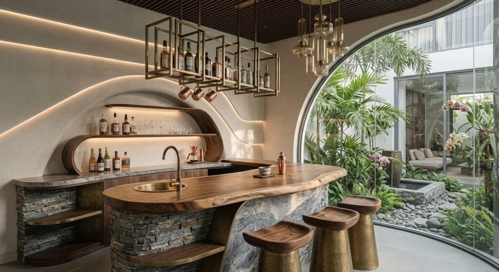 Desain Mini Bar Rumah Modern untuk Area Bersantai